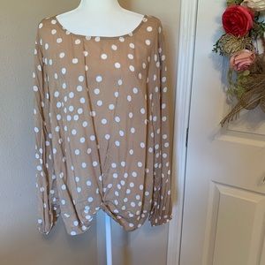 TORRID - Polka Dot Twist Front Crop Top - 3X